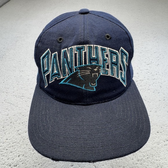 Drew Pearson Headwear Other - Vintage Carolina Panthers Hat Cap Snap Back Mens One Size Navy‎ NFL Football 90s